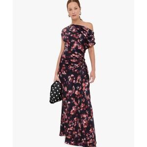 alc laura cotton maxi dress A.L.C. Laura Printed Front-Tie Maxi Dress